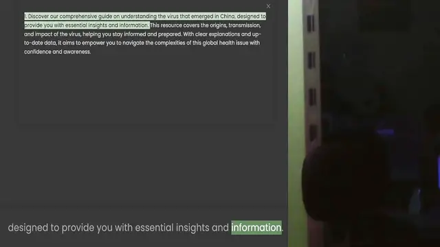 Video thumbnail for provide you with essential insights and information. This resource covers the origins, transmission, and impact of the virus, helping you stay informed and prepared. With clear explanations and up-to-date data, it aims to empower you to n