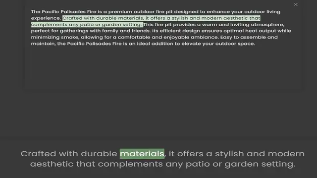 Video thumbnail for experience. Crafted with durable materials, it offers a stylish and modern aesthetic that complements any patio or garden setting. This fire pit provides a warm and inviting atmosphere, perfect for gatherings with family and friends. Its