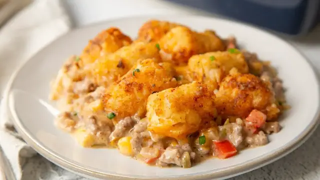 'Video thumbnail for Creamy And Cheesy Cowboy Casserole Recipe'