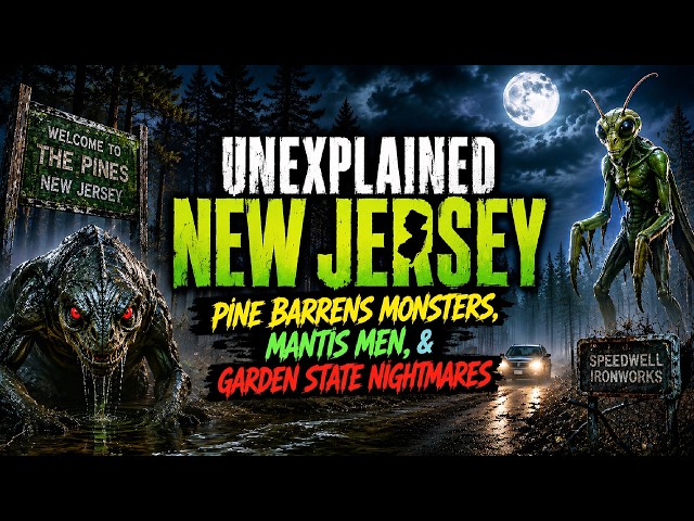 Video thumbnail for UNEXPLAINED NEW JERSEY: Pine Barrens Monsters, Mantis Men, & Garden State Nightmares