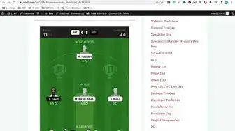 Video thumbnail for PRT vs VCC Dream11 Prediction PRT vs VCC Dream11 Team PRT vs VCC Dream11 Team Today Playing 11
