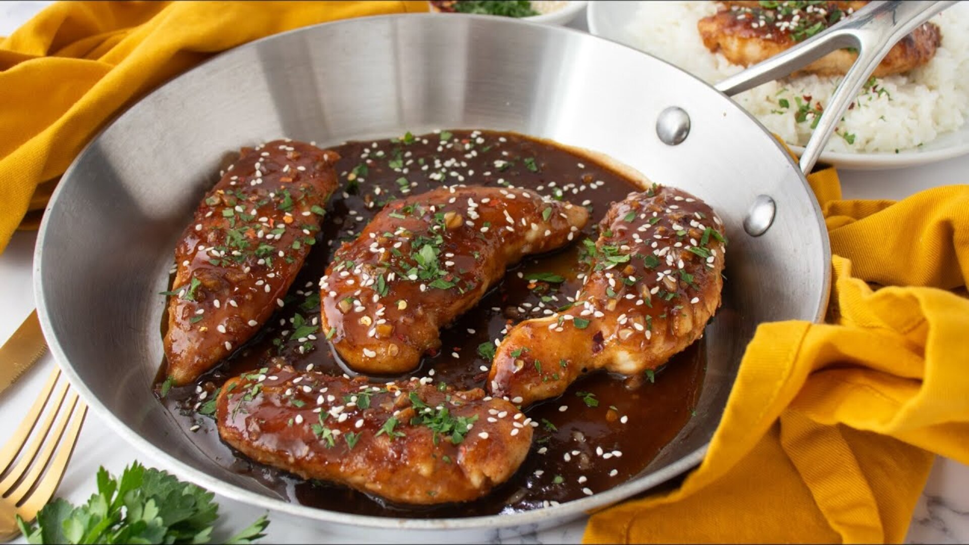 Video thumbnail for Apple And Honey-Glazed Chicken Tenders Recipe