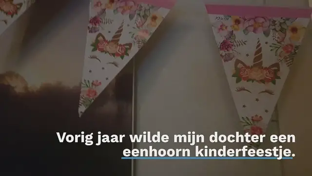 Video thumbnail for Eenhoorn kinderfeestje – een Unicorn feestje thuis