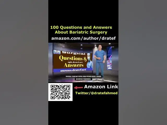 Video thumbnail for 100 questions and answers about bariatric surgery book by dratef ahmed #shorts26#surgery #bariatric