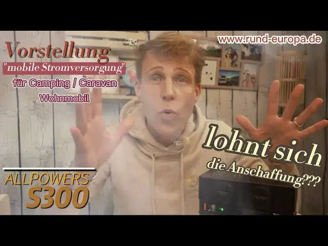 Video thumbnail for Mobile Stromversorgung für Camping, Caravan, Wohnmobil + 3 praktische USB - Helfer