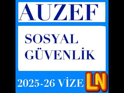Video thumbnail for Sosyal Güvenlik 2025-2026 Vize Soruları