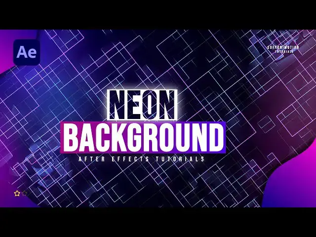 'Video thumbnail for Design an Animated NEON LIGHTS BG in After Effects Tutorial'