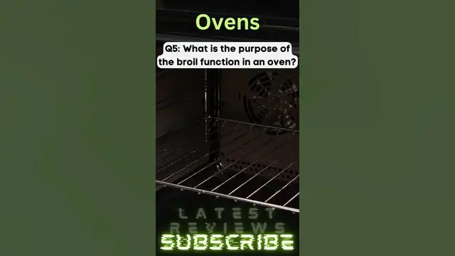 Video thumbnail for The Purpose of the Broil Function in an Oven