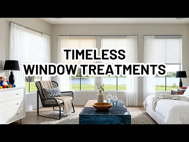 Video thumbnail for WINDOW TREATMENTS THAT NEVER GO OUT OF STYLE - 3 Timeless Window Treatment Ideas