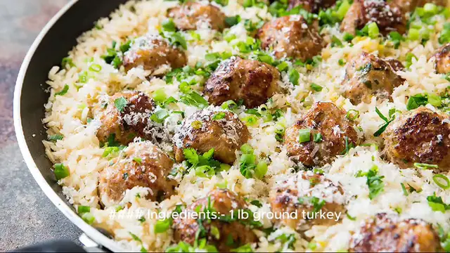 Video thumbnail for turkey meatballs recipe