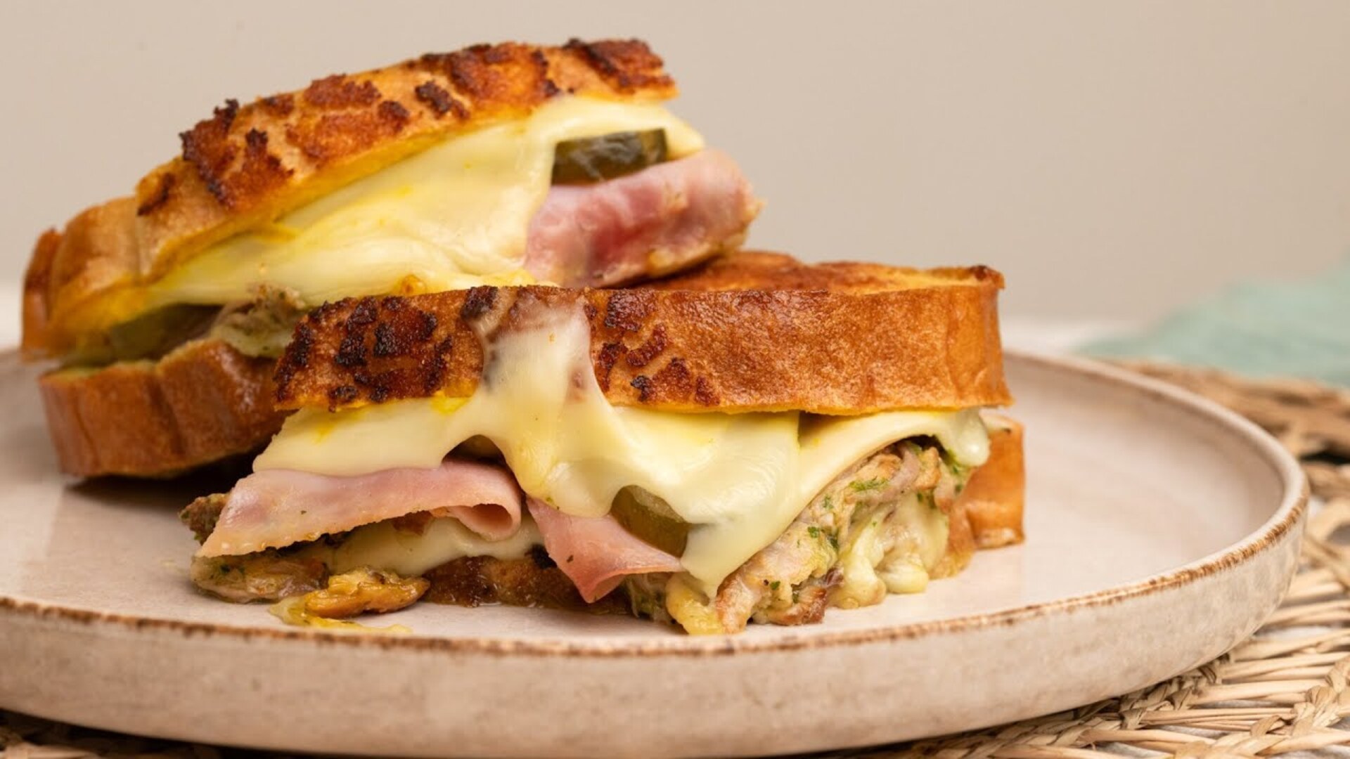 Video thumbnail for Cuban-Style Grilled Cheese: A Sandwich Mashup Recipe