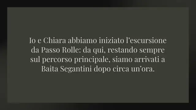 Video thumbnail for L'ESCURSIONE DA PASSO ROLLE A BAITA SEGANTINI, AI PIEDI DELLE PALE DI SAN MARTINO