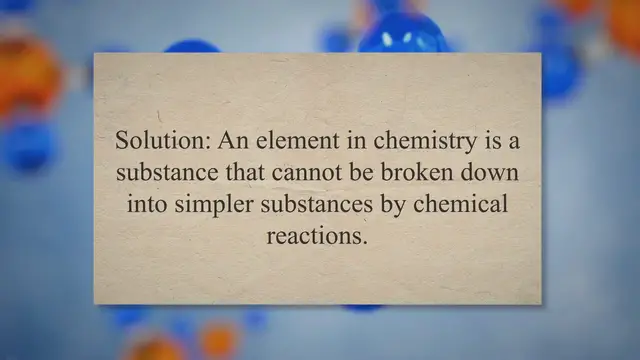 Video thumbnail for Elemental chemistry problems and solutions