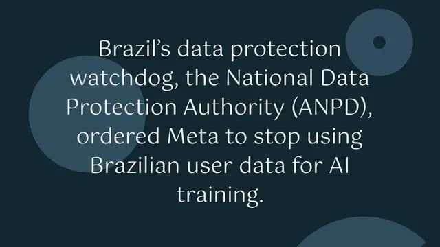 Video thumbnail for Brazil Stops Meta from Using Local User Data to Train AI Models