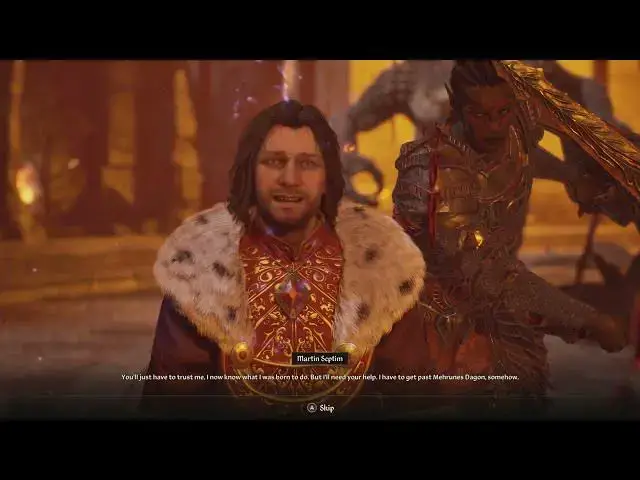 Video thumbnail for Oblivion Remastered - Light the Dragonfires: Escort Martin To Ocato: Mehran's Dagon Arrives Sequence