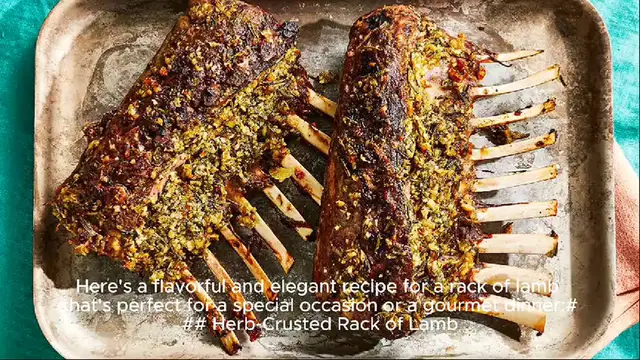 Video thumbnail for rack of lamb recipe