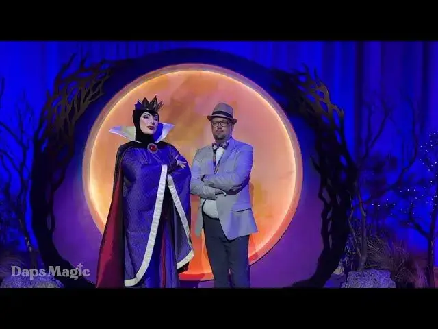 'Video thumbnail for Mr Daps Meets Evil Queen at Halloween Time at the Disneyland Resort 2025 Media Event 4K'