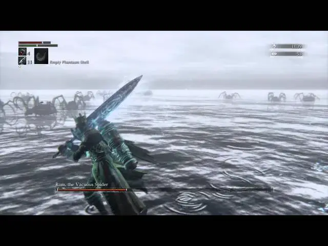 Video thumbnail for Bloodborne - Moonside Lake: Rom, the Vacuous Spider Boss Fight Coop 3 Hunters Beat Down Gameplay