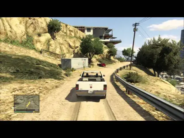 Video thumbnail for Grand Theft Auto V - Marriage Counseling: Chase Tennis Instructor & Pull House Deck Off Cliff PS3