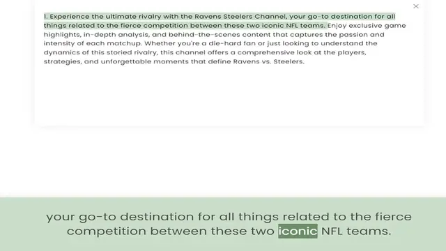 Video thumbnail for things related to the fierce competition between these two iconic NFL teams. Enjoy exclusive game highlights, in-depth analysis, and behind-the-scenes content that captures the passion and intensity of each matchup. Whether you're a die-h