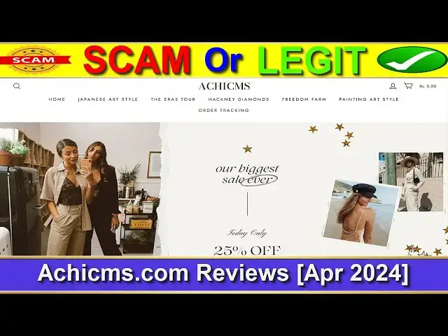 Video thumbnail for Achicms Reviews (April 2024) - Is This A Legit E-Commerce Site? Find Out! | Product Review