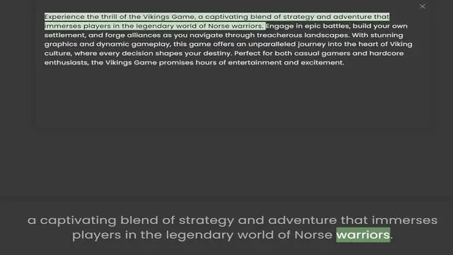 Video thumbnail for immerses players in the legendary world of Norse warriors. Engage in epic battles, build your own settlement, and forge alliances as you navigate through treacherous landscapes. With stunning graphics and dynamic gameplay, this game offer