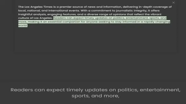 Video thumbnail for local, national, and international events. With a commitment to journalistic integrity, it offers insightful analysis, engaging features, and a diverse range of opinions that reflect the vibrant culture of Los Angeles. Readers can expect