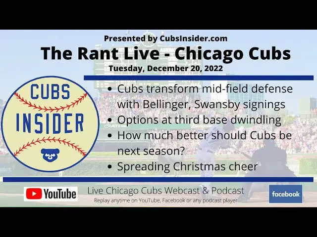 Video thumbnail for Cubs Mid-Field Defensive Transformation, Options at 3B, How Much Have Cubs Improved?