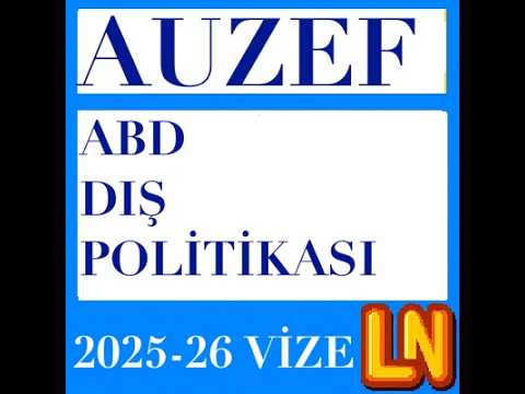 Video thumbnail for ABD Dış Politikası 2025-2026 Vize Soruları
