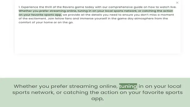 Video thumbnail for Whether you prefer streaming online, tuning in on your local sports network, or catching the action on your favorite sports app, we provide all the details you need to ensure you don’t miss a moment of the excitement. Join fellow fans and