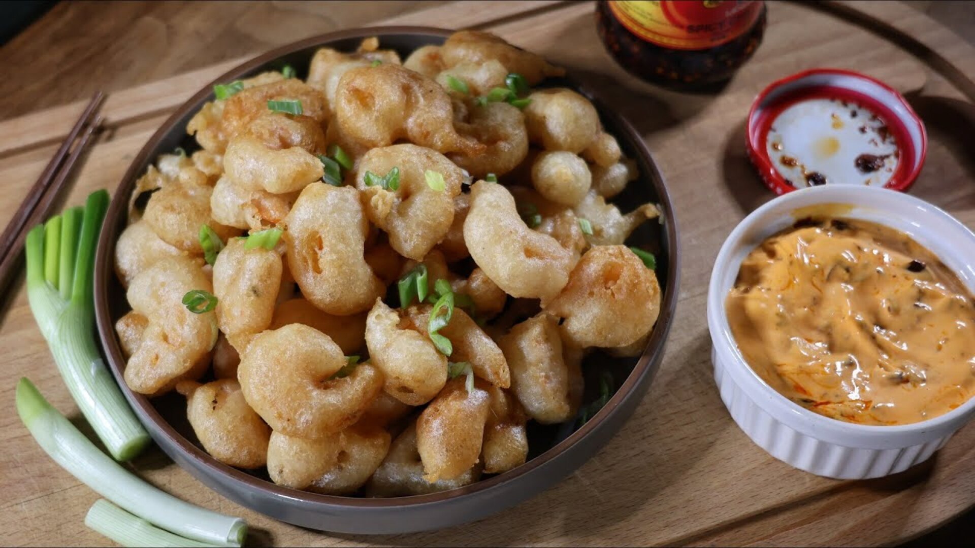 Video thumbnail for Crispy Tempura-Style Popcorn Shrimp Recipe
