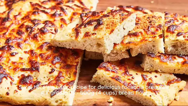 Video thumbnail for focaccia recipe