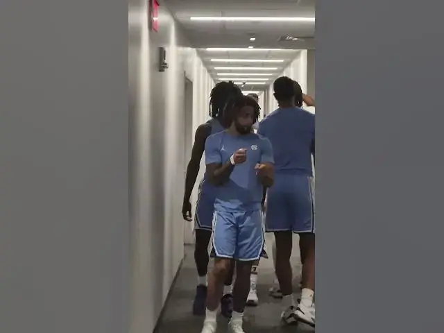 'Video thumbnail for #UNC players get loose in a UD Arena hallway.'