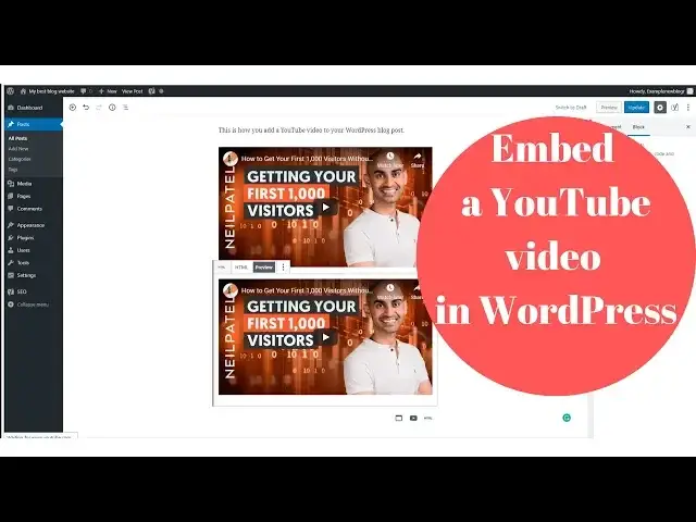Video thumbnail for Embed a YouTube video in WordPress - How to guide using the new WordPress editor