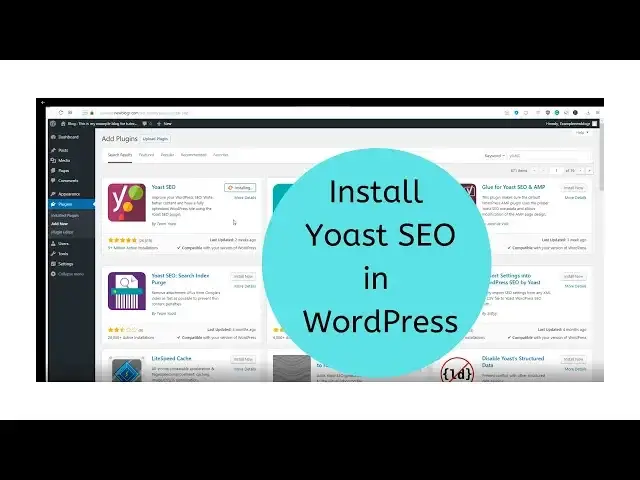 Video thumbnail for Yoast SEO plugin - How to install in WordPress