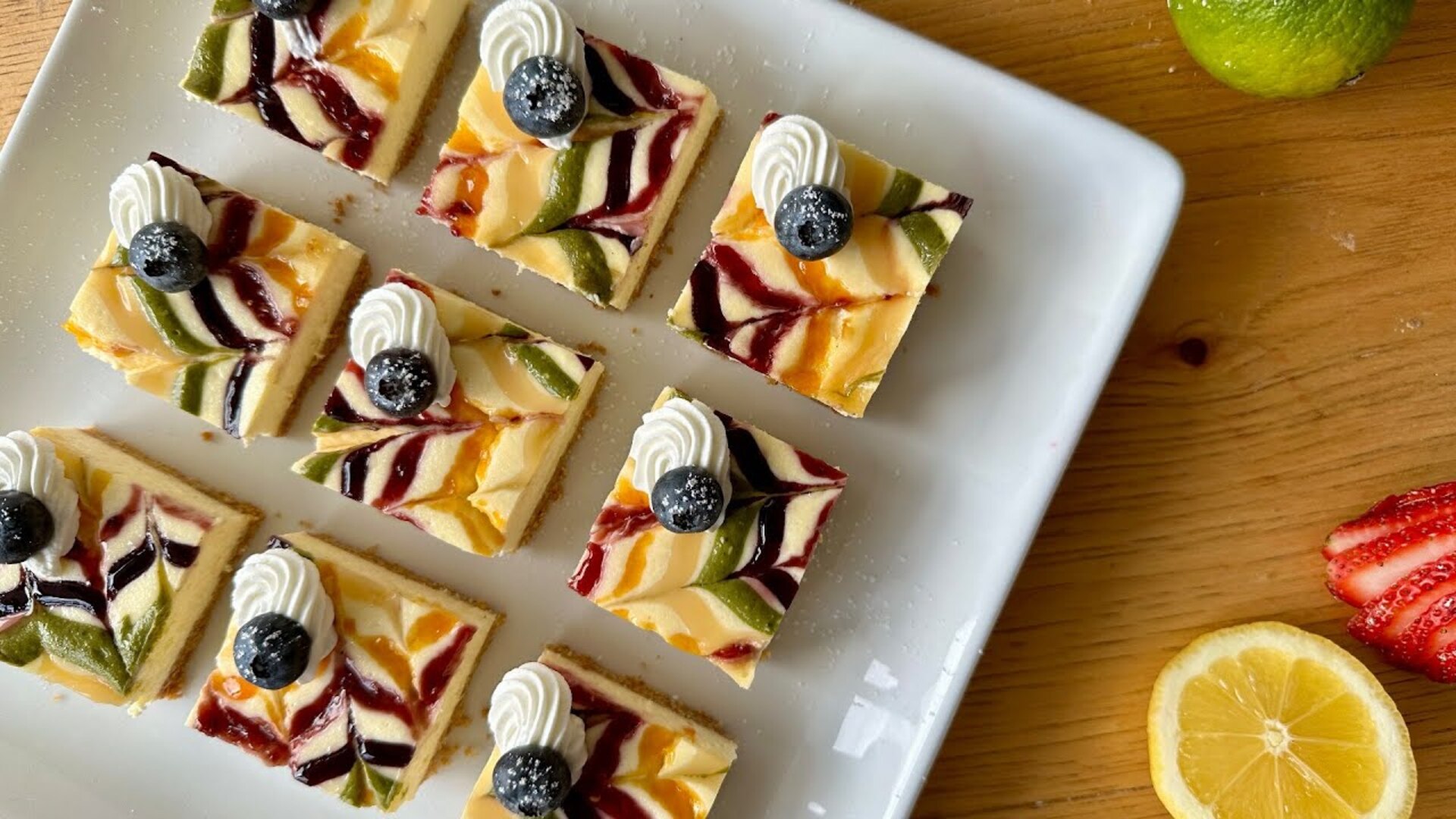 Video thumbnail for Naturally Rainbow Cheesecake Bars (Dye-Free) Recipe