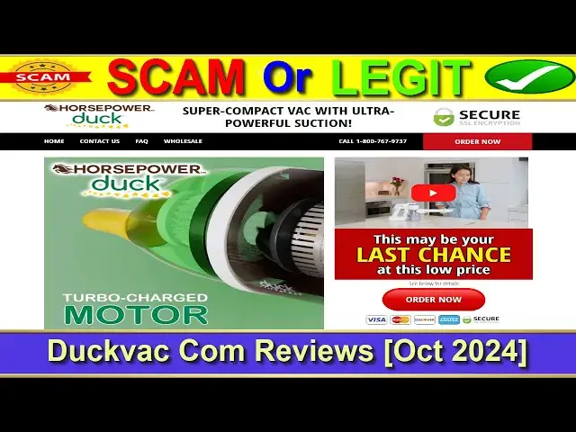 Video thumbnail for Duckvac Com Reviews: Before Buy Check Duckvac Is Scam Or Legit? | Product Review