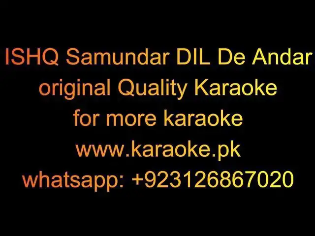Video thumbnail for ISHQ Samandar Dil De Andar original karaoke