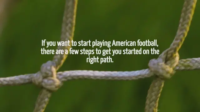 Video thumbnail for How To Start Playing American Football