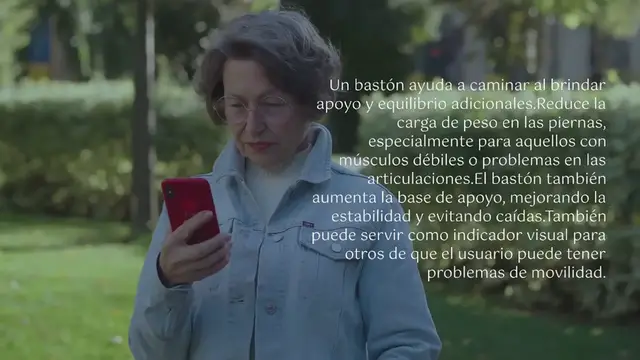 Video thumbnail for ¿Cómo usar un bastón para caminar?