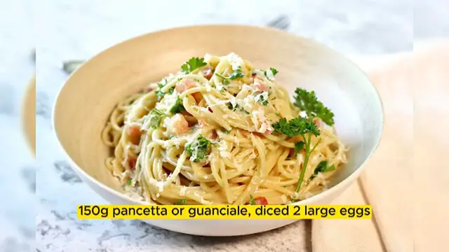 Video thumbnail for Creamy Spaghetti Carbonara_ Simple and Delicious
