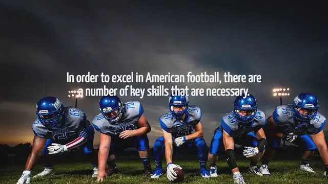 Video thumbnail for What Skills Do You Need For American Football