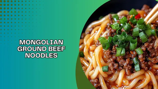 Video thumbnail for Mongolian Ground Beef Noodles