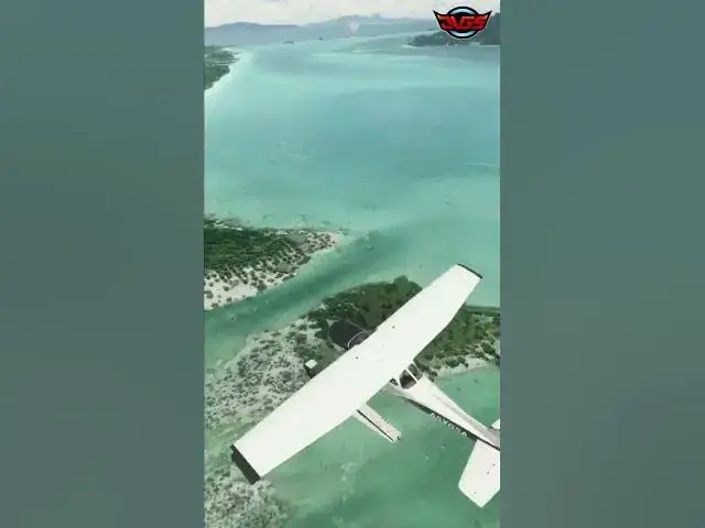 Video thumbnail for Microsoft Flight Simulator - Bora Bora Landing: AI Takes the Controls! ✈️🌴 #shorts