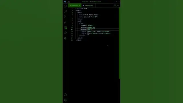 'Video thumbnail for 1 MIN HTML/CSS PART 17 - Basic Forms'