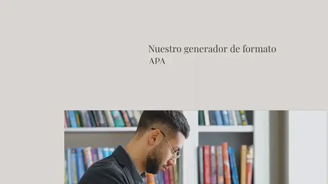 Video thumbnail for Nuestro generador de formato APA