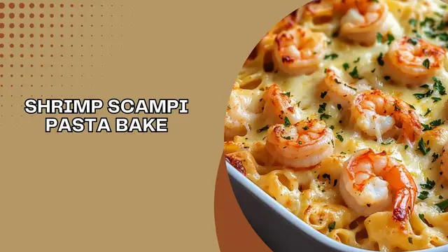 'Video thumbnail for Shrimp Scampi Pasta Bake'