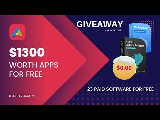 'Video thumbnail for Giveaway - FREE Apps Worth $1300 To Everyone | Data Recovery, PDF Editor, & 21 More Apps'