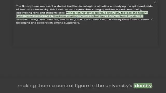 Video thumbnail for of Penn State University. This iconic mascot symbolizes strength, resilience, and community, captivating fans and students alike. With a rich history in sports, particularly football, the Nittany Lions inspire loyalty and enthusiasm, maki