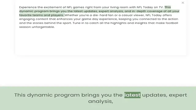Video thumbnail for dynamic program brings you the latest updates, expert analysis, and in-depth coverage of all your favorite teams and players. Whether you're a die-hard fan or a casual viewer, NFL Today offers engaging content that enhances your game day